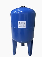 Перейти на страницу товара Бак мембранный вертикальный Waterstry SPTS 50, 50л, с непроходной бутиловой мембраной, с подставкой, Pmax 10bar, 1