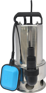 Насос дренажный Waterstry для загрязнённой воды WDP 750 из нерж. стали, 750W, Q max - 13,0m3/h, Hmax - 7,5 m
